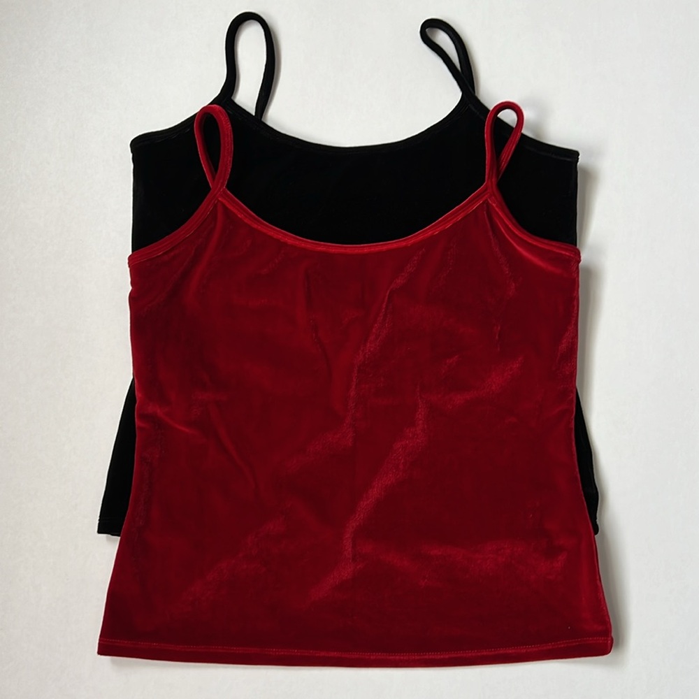 New York & Company velour camisoles - set of 2